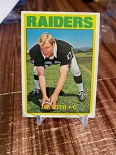 1972 Topps Football # 86 Jim Otto Oakland Raiders