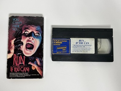 Run If You Can (VHS 1988) Martin Landau Horror Thriller Cult Slasher