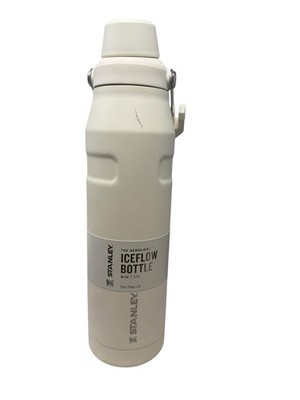 Stanley Areolight 36oz Chug Cream Glimmer IceFlow Bottle White Handle with Cap