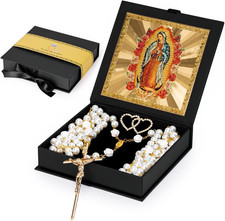 Lazo Para Boda, Pearl Wedding Lasso for Ceremony Catholic Gift, Rosario Lazos Pa