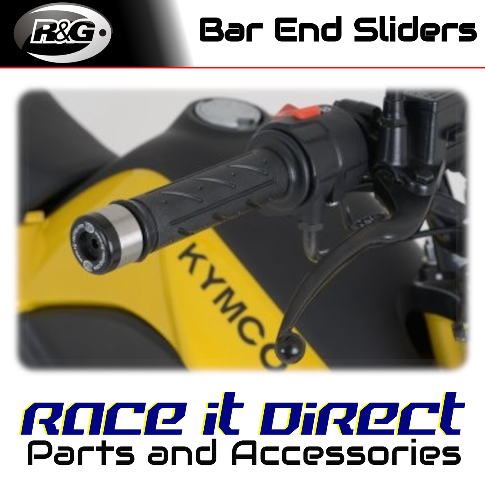 Bar End Sliders for Kymco K-PIPE 2013-2016 R&G