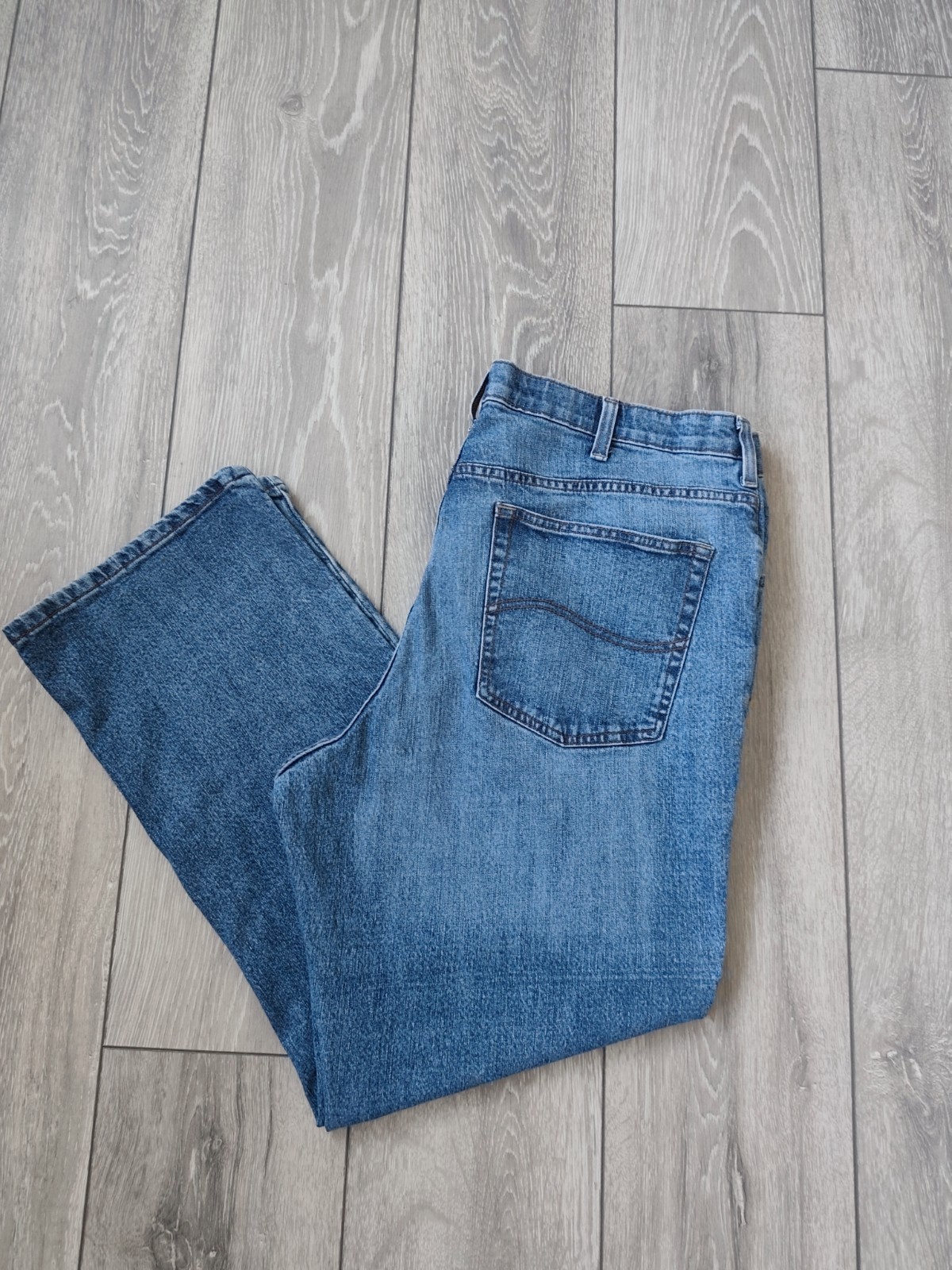 Lee Men’s Custom Fit Jeans 38x29 Straight Leg Denim Pants
