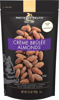 SQUIRREL BRAND Crème Brulee Almonds, Resealable Bag