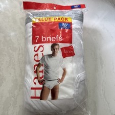 Hanes 7 Pack New In Pack Underwear Briefs 36  