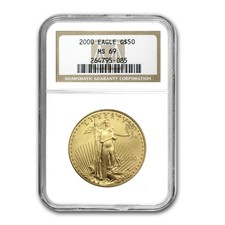 2000 1 oz American Gold Eagle MS-69 NGC 4789.81 per troy oz