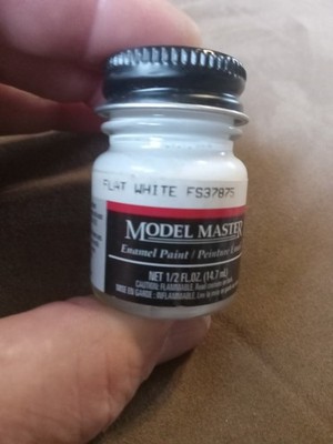 TESTORS PAINT MODEL MASTER FLAT WHITE 1/2oz plastic model car 1768 NOS