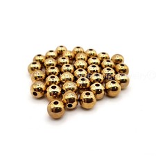 Silver Plated Round Spacer Beads 6mm 35pcs Findings Supply DIY Jewelry