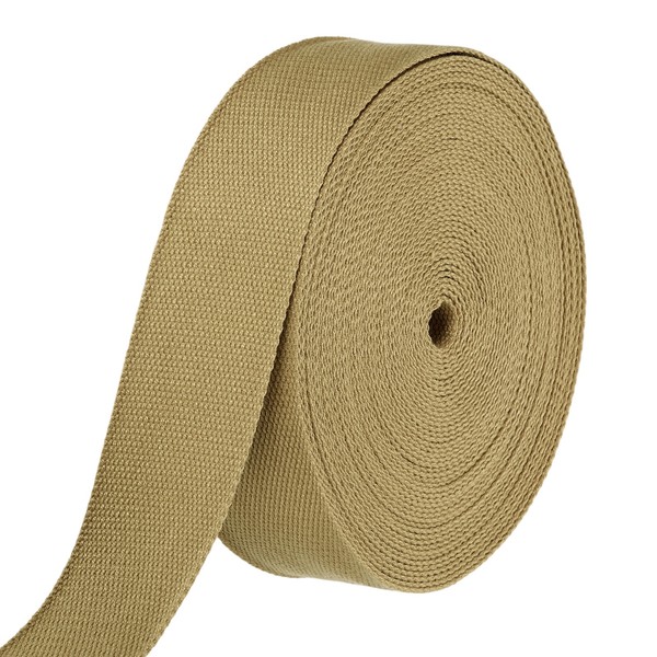 Baumwollband 2 Zoll 15.3 Yard Polyester Baumwollband Riemen Khaki-image