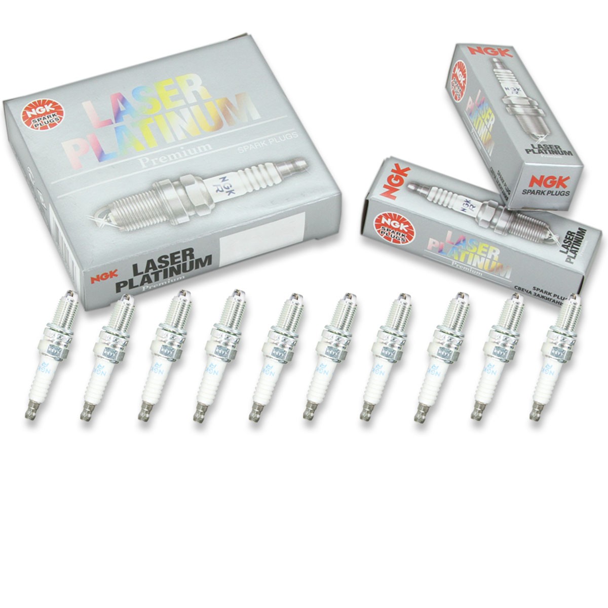 10 pc NGK 7415 DCPR8EKP Laser Platinum Spark Plugs for YR6LDE 12 12 0 022 lo