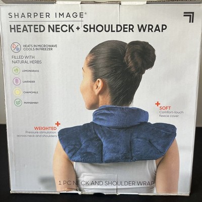 MerchSource Sharper Image Hot Cold Aromatherapy Neck and Shoulder Pad Blue NWB
