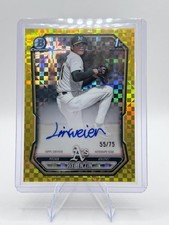 2026 Bowman Chrome Wei-En Lin Yellow X-Fractor Auto /75