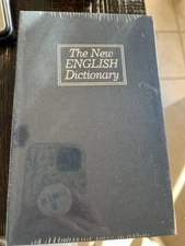 Dictionary Diversion Book Safe w/ Key Lock - Metal - Navy Small