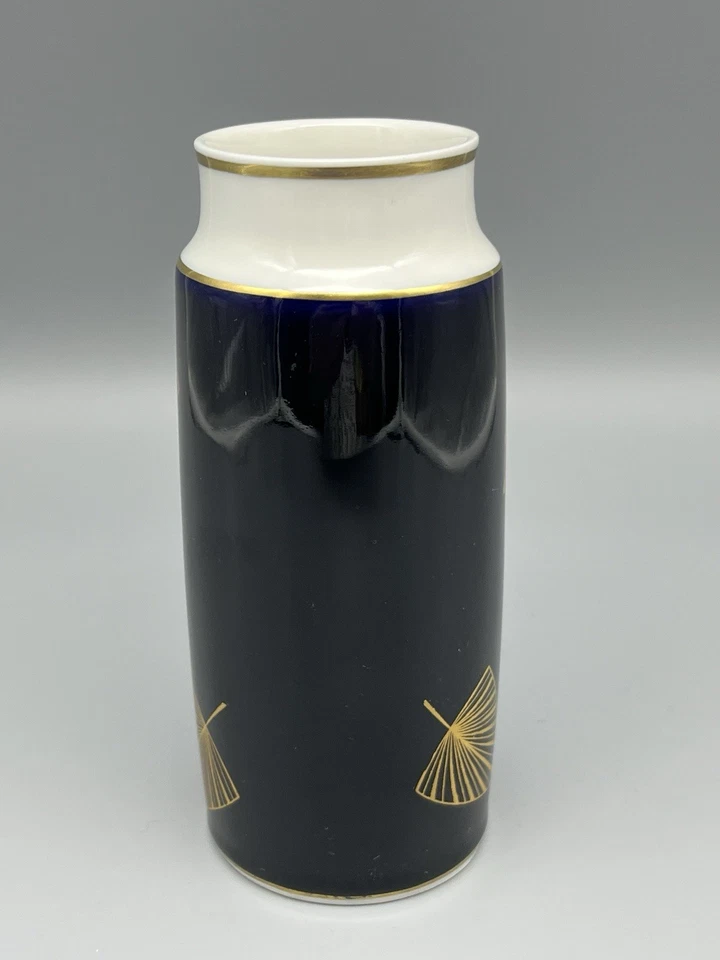 Vase "Tini" | Weimar Porzellan | Entwurf Peter Smalun | Kobalt - Bild 2 von 4