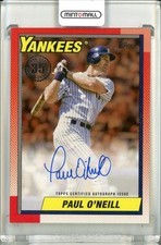 2025 Topps Series 1 Paul O Neill 1990 Topps Autographs 09/50 New York Yankees