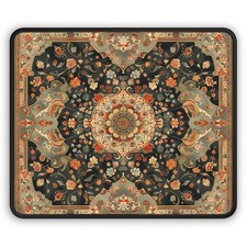 Persian Rug Art Mouse Pad - Detailed Traditional Carpet Desk Mat