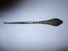 ANTIQUE METAL BUTTON HOOK VINTAGE