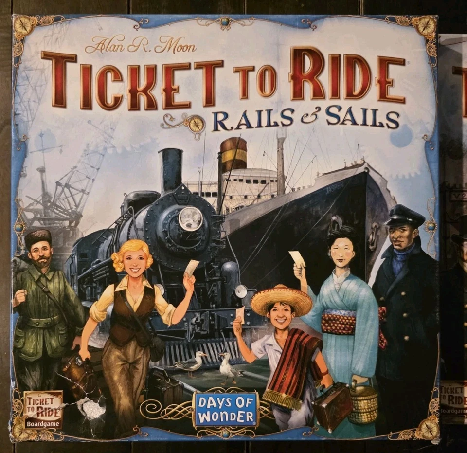 Days of Wonder Ticket To Ride Rails & Sails & Europe Board Game - 2 Games Total - Image 3 of 4
