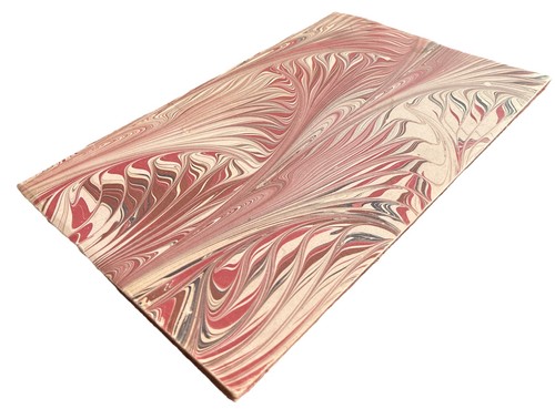 Vintage 1980 Dancing Inks Notebook Sketch Book , Hand Marbled - Only 1 Page Used