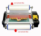 220V 44cm A2 Paper 4 Rollers Hot Roll Laminating Machine Adjust Speed Laminator-