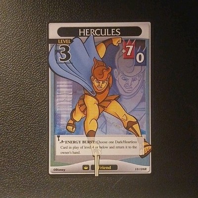Kingdom Hearts TCG CCG Collectible Disney Hercules Level Lv 3 15/128R Rare