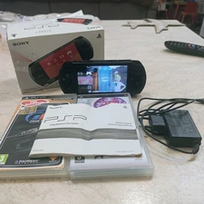 Sony PSP Street (E1004) + 2 Games + Charger + Manual | Excellent Condition