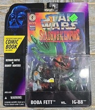 Kenner Star Wars Shadows of the Empire Boba Fett Vs. IG-88 Action Figure w Comic