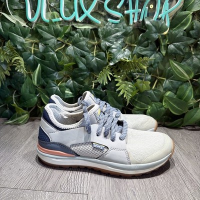 Lems Mesa Sneakers Women 7 B Miminalist Trail Running Shoes Gray Lunar Peach