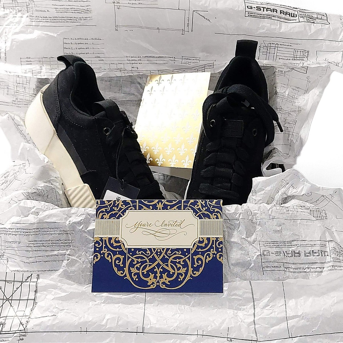 Scarpe Basse G-Star Rackam Core – Pelle Scamosciata Blu – Taglie US 10 E 12