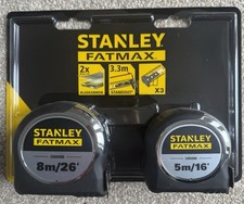 Stanley FatMax Measuring Tape Set 2-Pack 5m 8m Brand New In Packaging