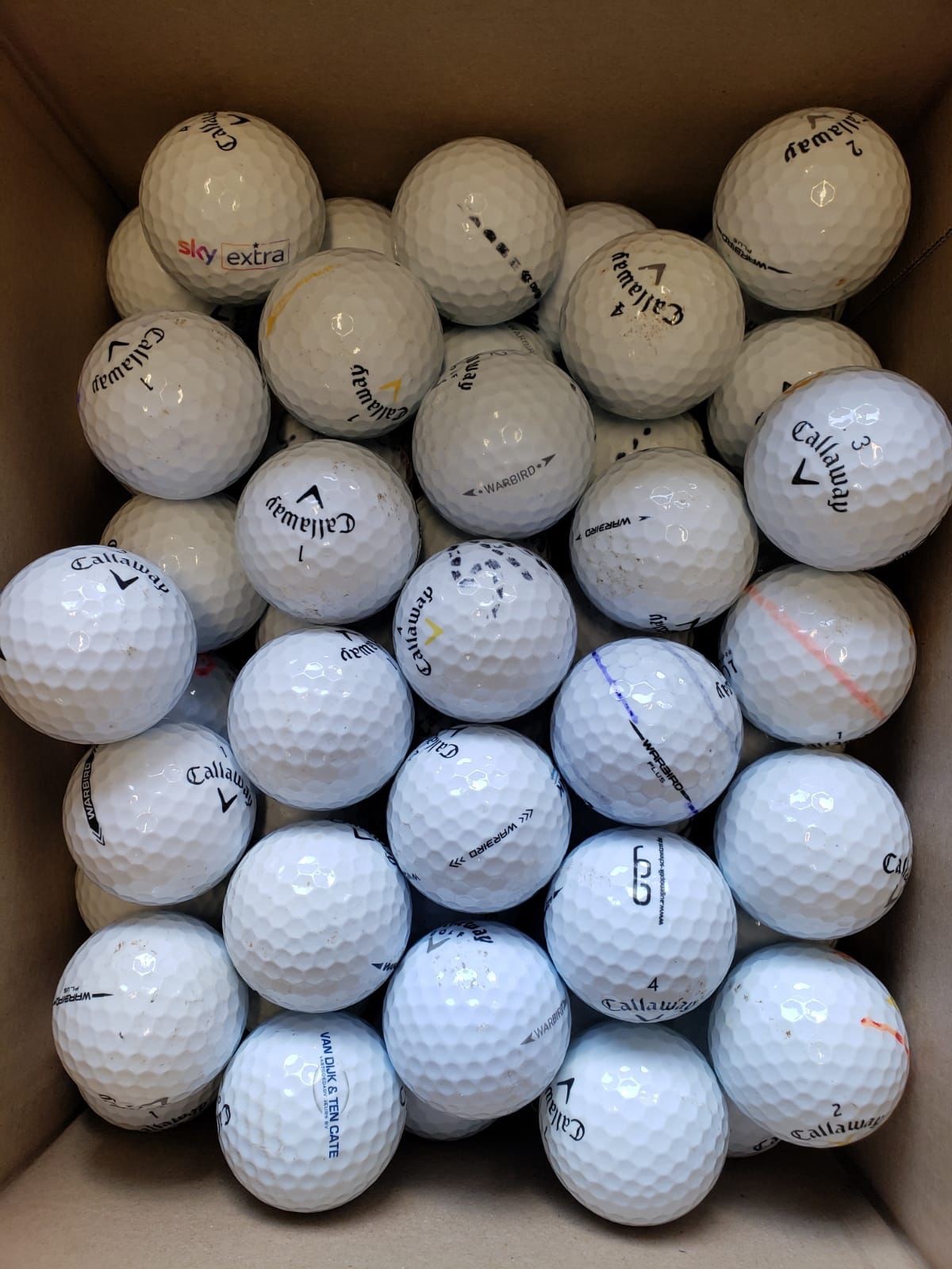 50 GOLFBÄLLE CALLAWAY WARBIRD (no lakeballs) QUALITÄT AAA TOP ANGEBOT