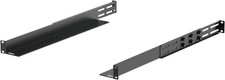 1U Universal Rack Mount Rails, 4-Post Server Rack Shelf Rail with 20.9"-32" Dept