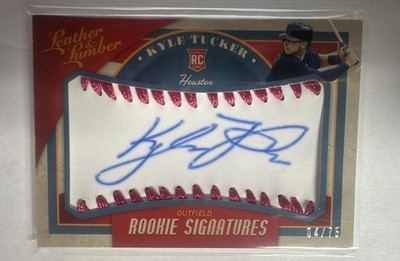 2019 Panini Leather & Lumber - Kyle Tucker #103 Rookie Signatures Pink Auto /75