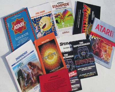Atari 2600 Manuals Lot of 11 with Pacman ️Raiders of the Lost Ark ️Arcadia