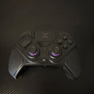 PlayStation Wireless Ergonomic Controller Black Purple for PS5 PS4 Console
