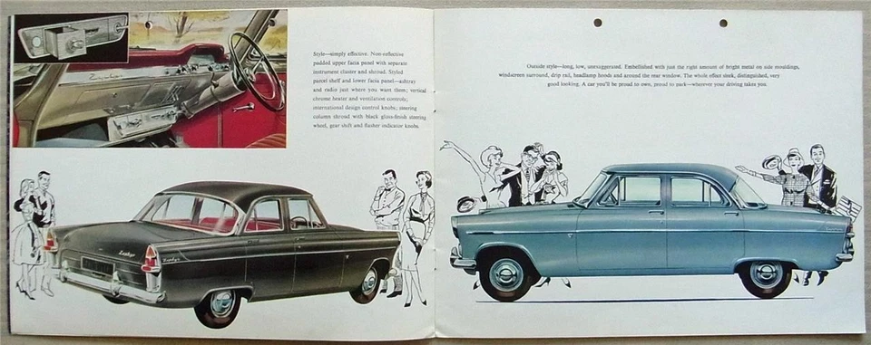 FORD ZEPHYR Inc CONVERTIBLE Car Sales Brochure 1961 #J006617/5.61 - Image 3 of 4
