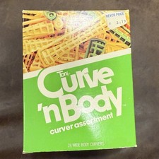 VTG Toni Curve N Body Perm Rods Plastic 25 Pieces Green Yellow Permanent Papers