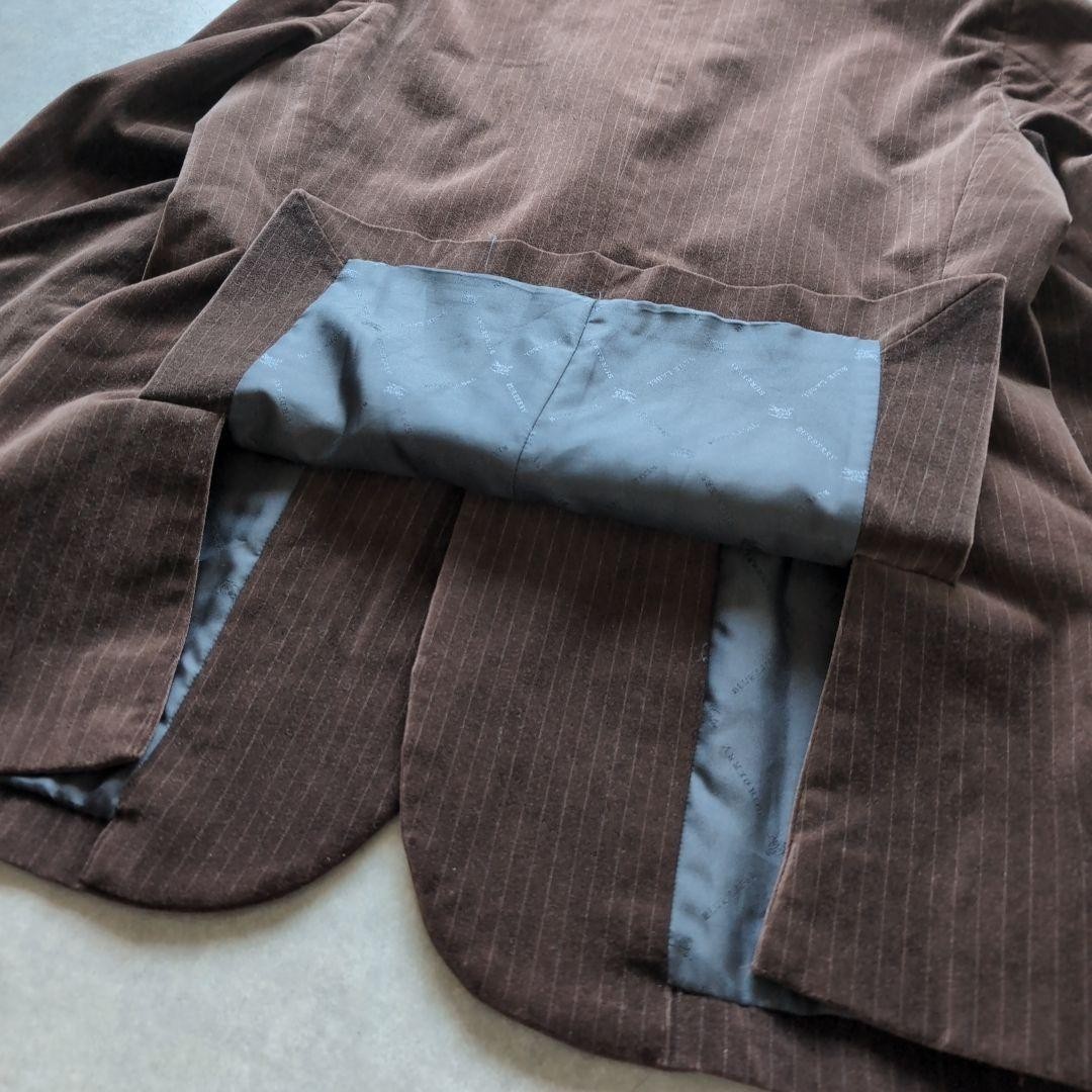 Burberry Blue Label Men's Velvet Tailored Jacket, Shadow Pattern, Brown, Size M thumbnail 9