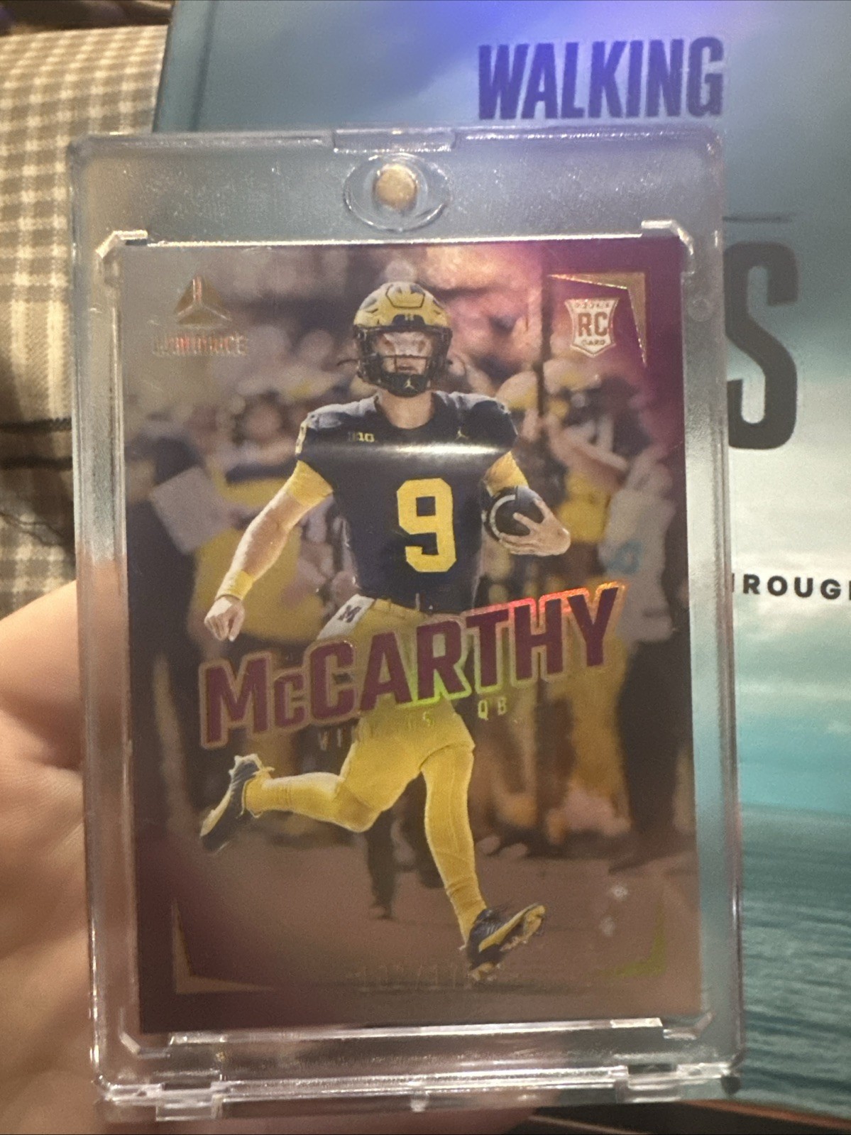 2024 Panini Luminance - Rookies J.J. McCarthy #112 Purple /175 (RC)