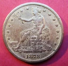 1878-S TRADE SILVER DOLLAR. FULL MOTTO AND LIBERTY. BETTER GRADE.