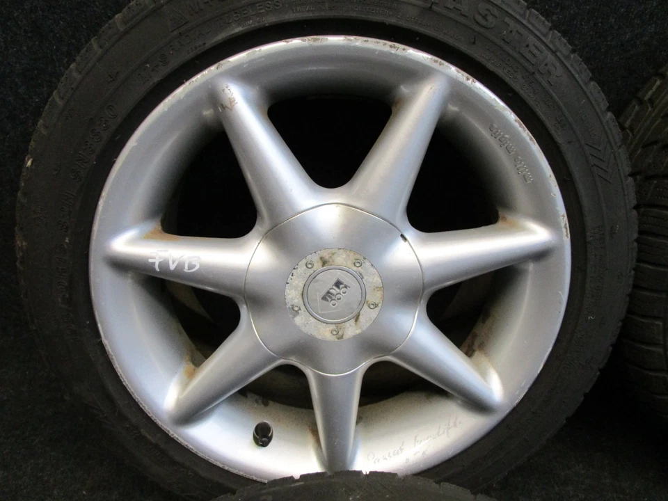 15" Mille Miglia Alufelgen Winterreifen 195 50 VW Passat 35I 7x15 ET30 5x100 - Bild 2 von 4