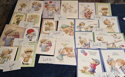 TWO Asst. Ruth Morehead KIDS ALL OCCASION Greeting Cards Choose  Favorite PAIR