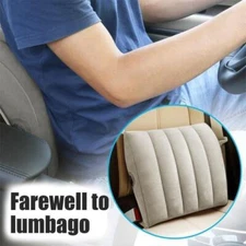 Inflatable Lumbar Support Pillow Portable Back Pillow Lumbar Cushion Adjustable