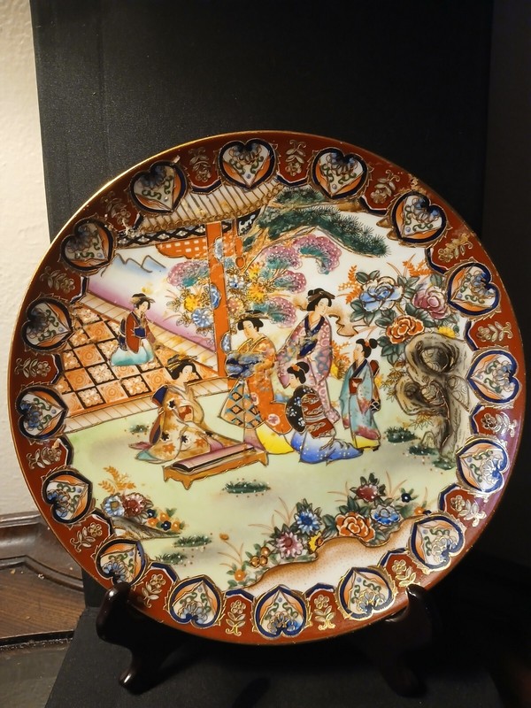 65 Years Old Famille Rose Chinese Plate 10"x10"