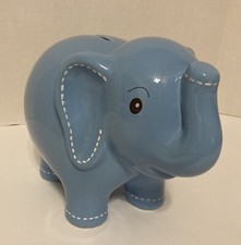 Elephant Baby Piggy Bank Blue By Child To Cherish New In Box Shower Birthday