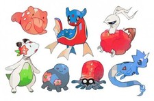 Pokemon anime pok mon character fusion fanart Pad Gaming Mat Desk