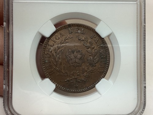 Paraguay 1870SHAW 2 Centesimos NGC Ms62 BN - Picture 2 of 3