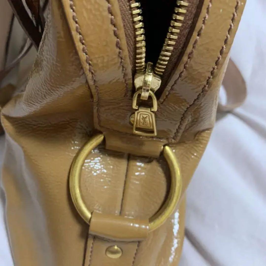 Borsa donna musa Yves Saint Laurent originale beige scuro dal Giappone