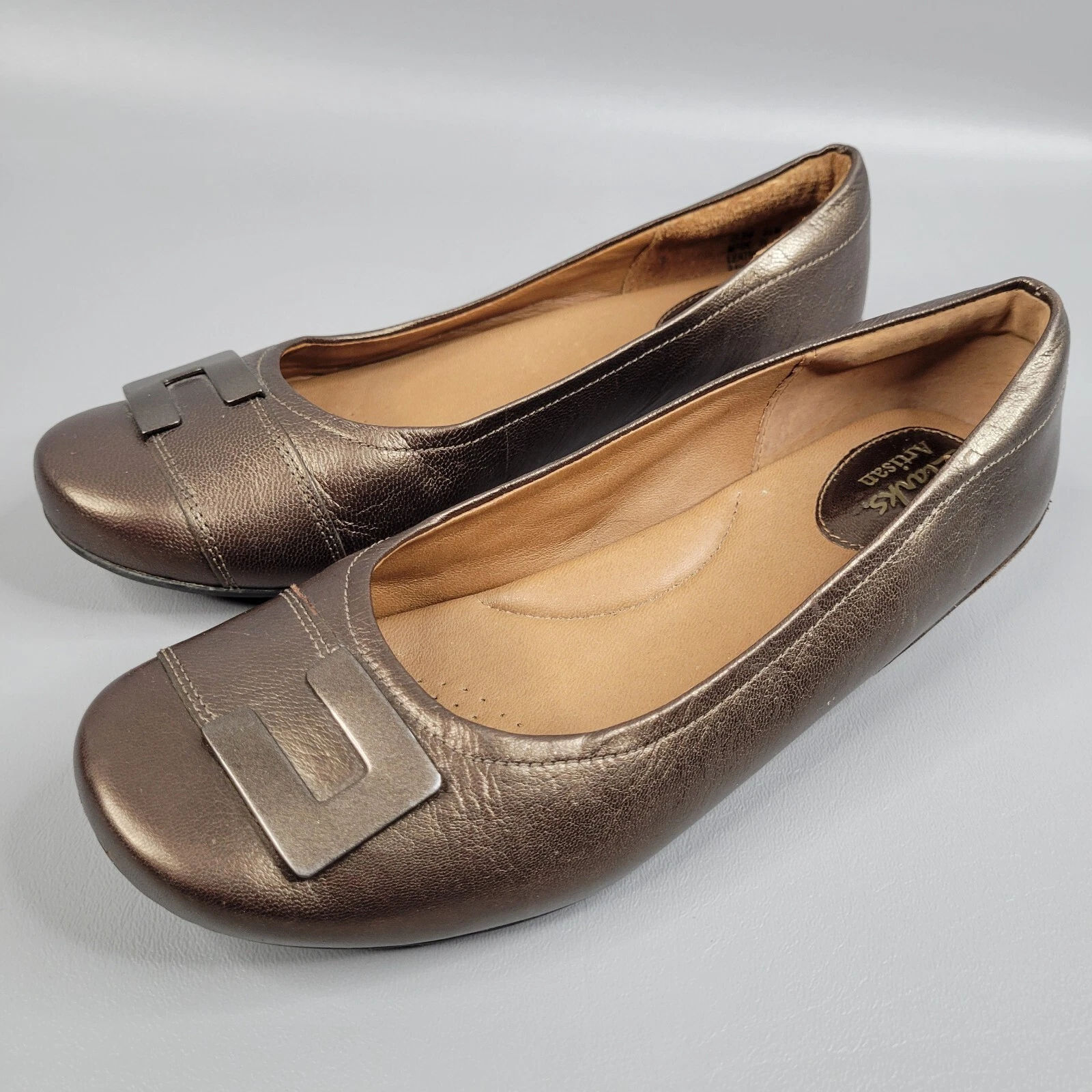 Mocassini da donna bronzo metallizzato Clarks Artisan taglia 5 5 M