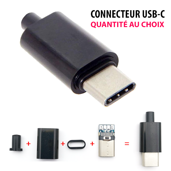 Adaptateur Prise USB-C Femelle Vers Fiche 4.0x1.35 Mm Mâle - Pour Ordinateur Portable Asus Zenbook UX21A UX31A UX32A - Longueur 3.7 Cm