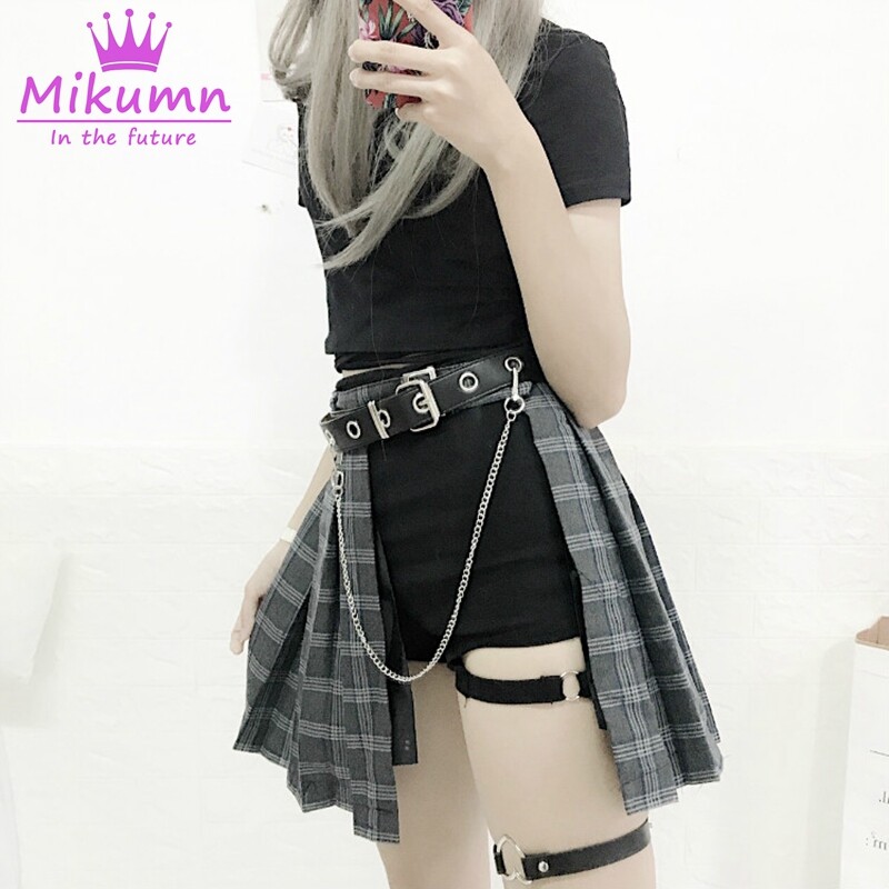 ★韓国人気★Angelnumber555★buckle tartan skirt ☆韓国人気☆Angelnumber555☆buckle tartan skirt